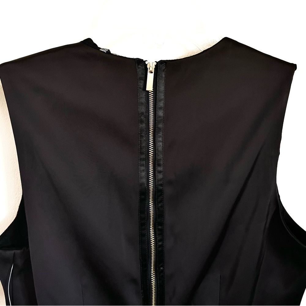 Anthropologie Sleeveless Square Neck Shift Mini Dress in Dark Brown Size 6 NWT - Picture 10 of 12